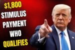 $1,800 Baby Stimulus Payment 2025