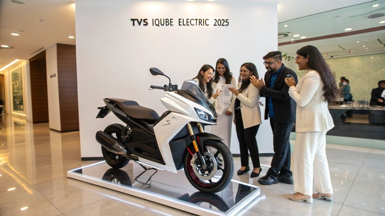 tvs iqube smart electric scooter